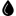 Icone de uma gota de água na cor preto